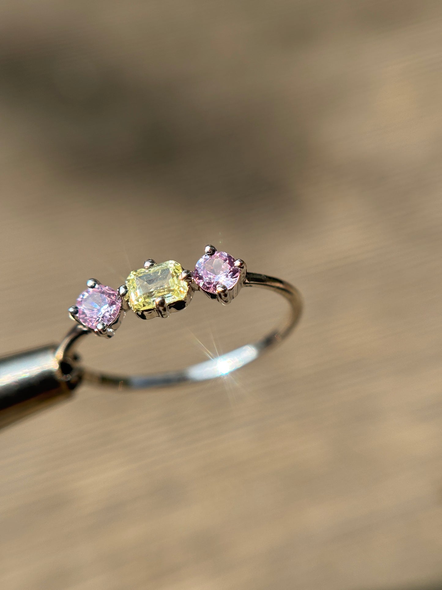 Anillo Zafiro Limón