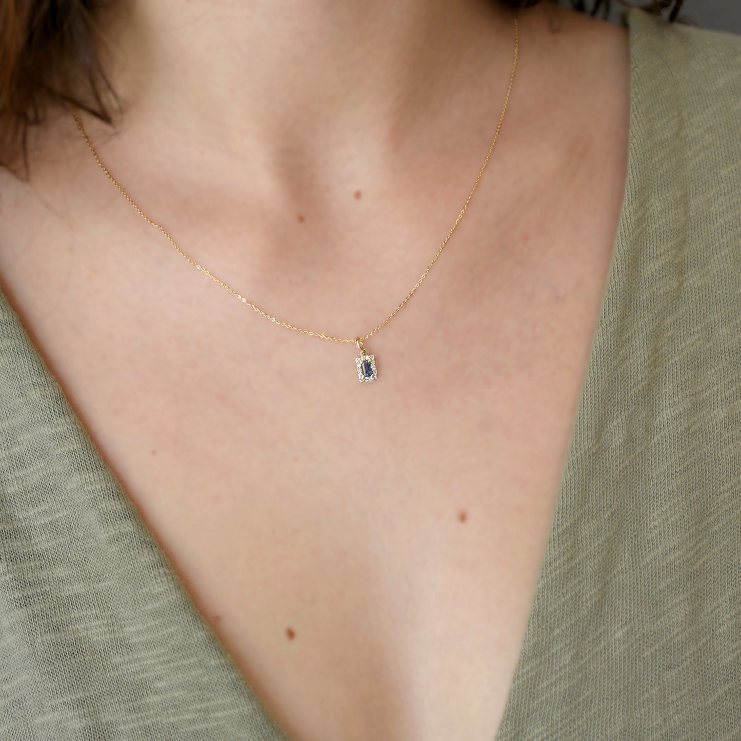 Collar Zafiro Halo