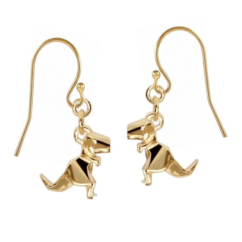 Aretes T-Rex Origami Plata .925