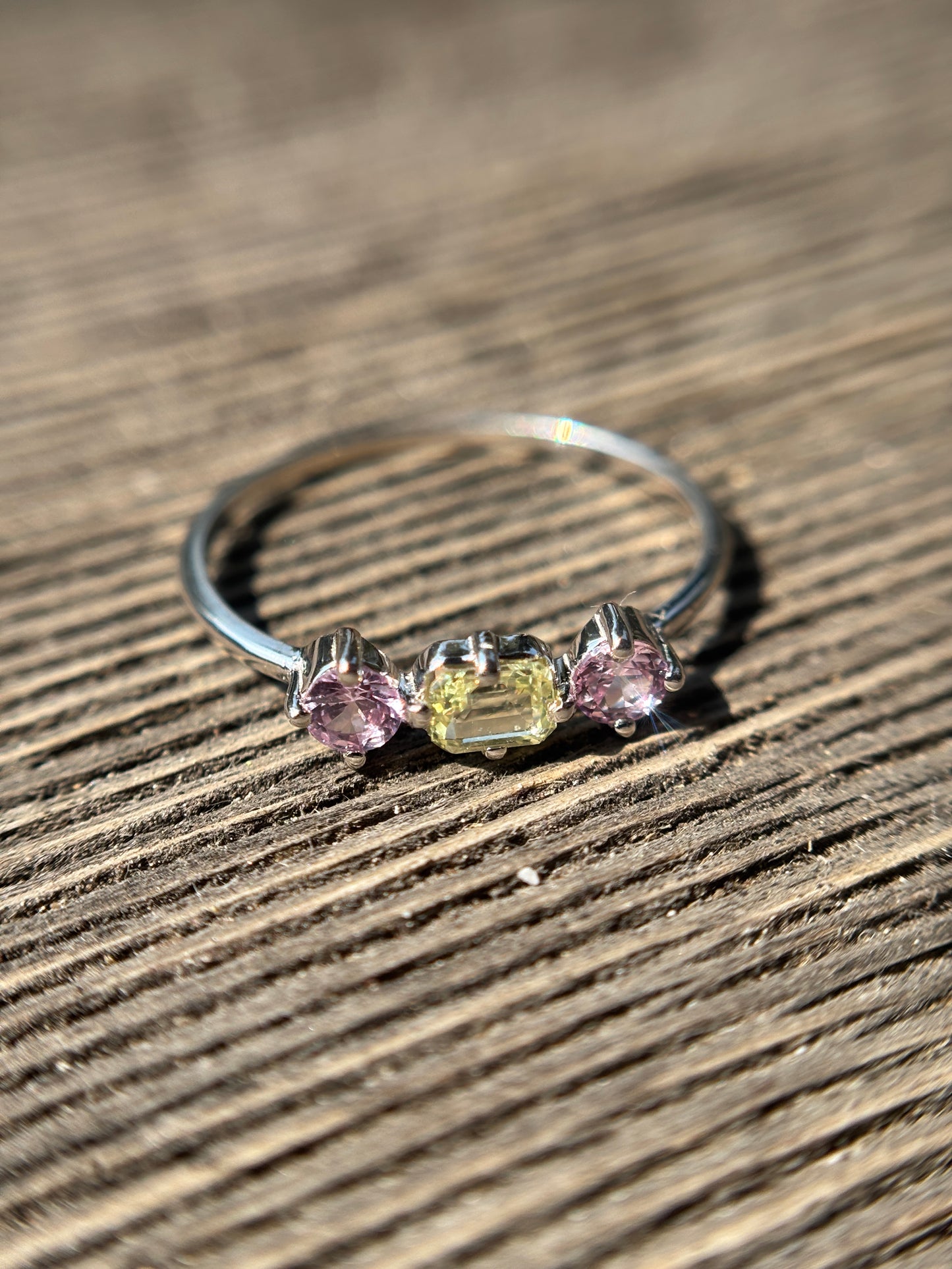 Anillo Zafiro Limón
