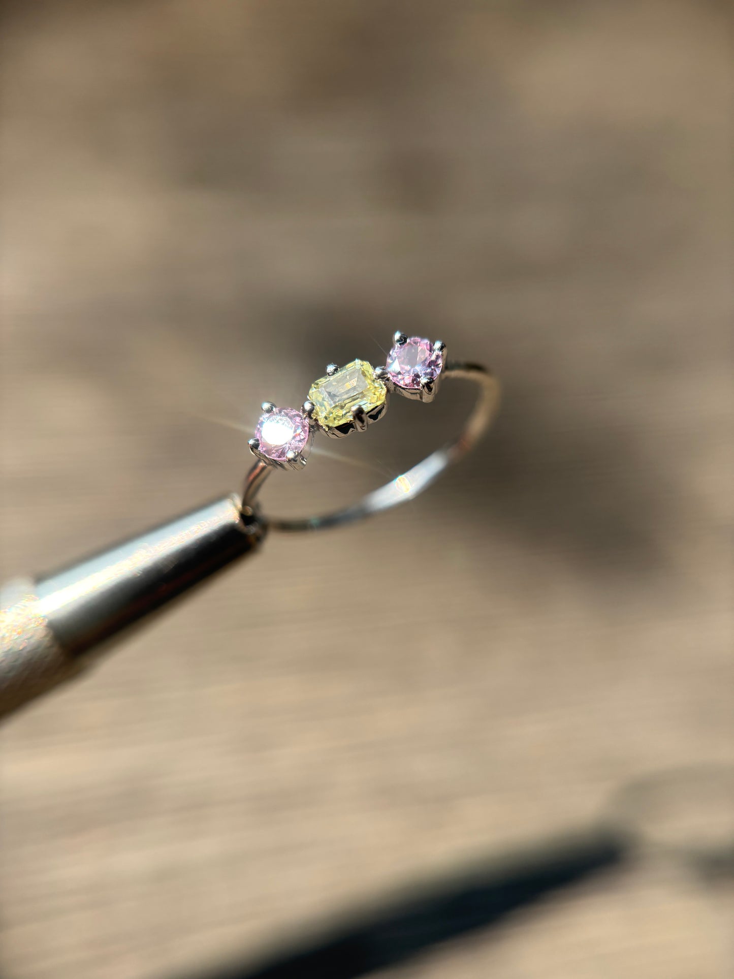 Anillo Zafiro Limón