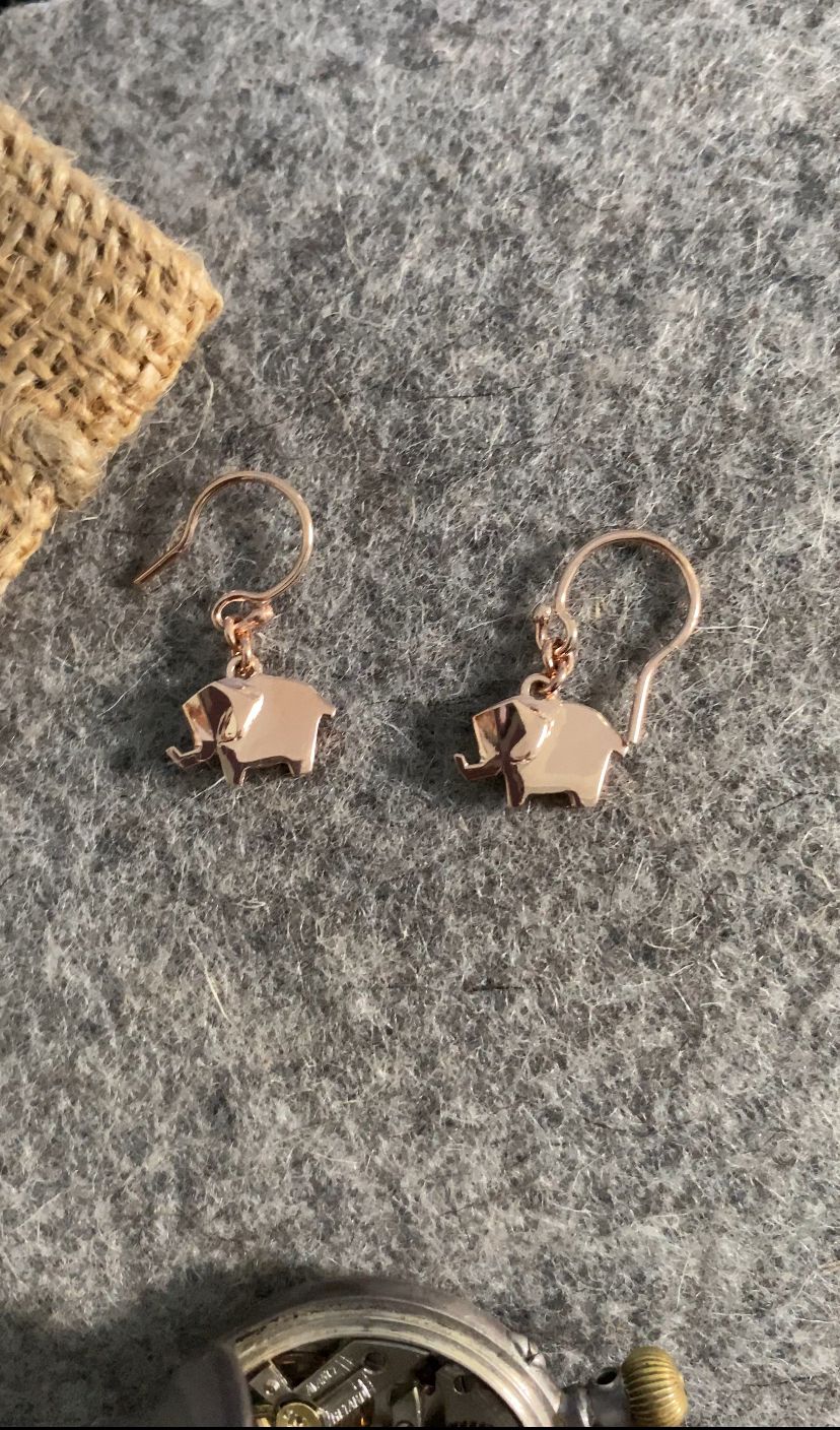 Aretes Elefante Origami