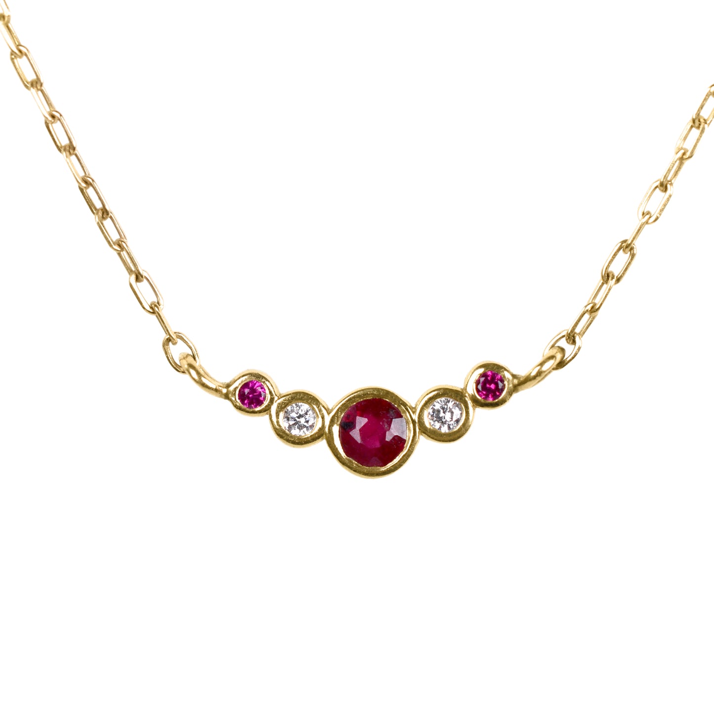 Collar Rubíes y Diamantes