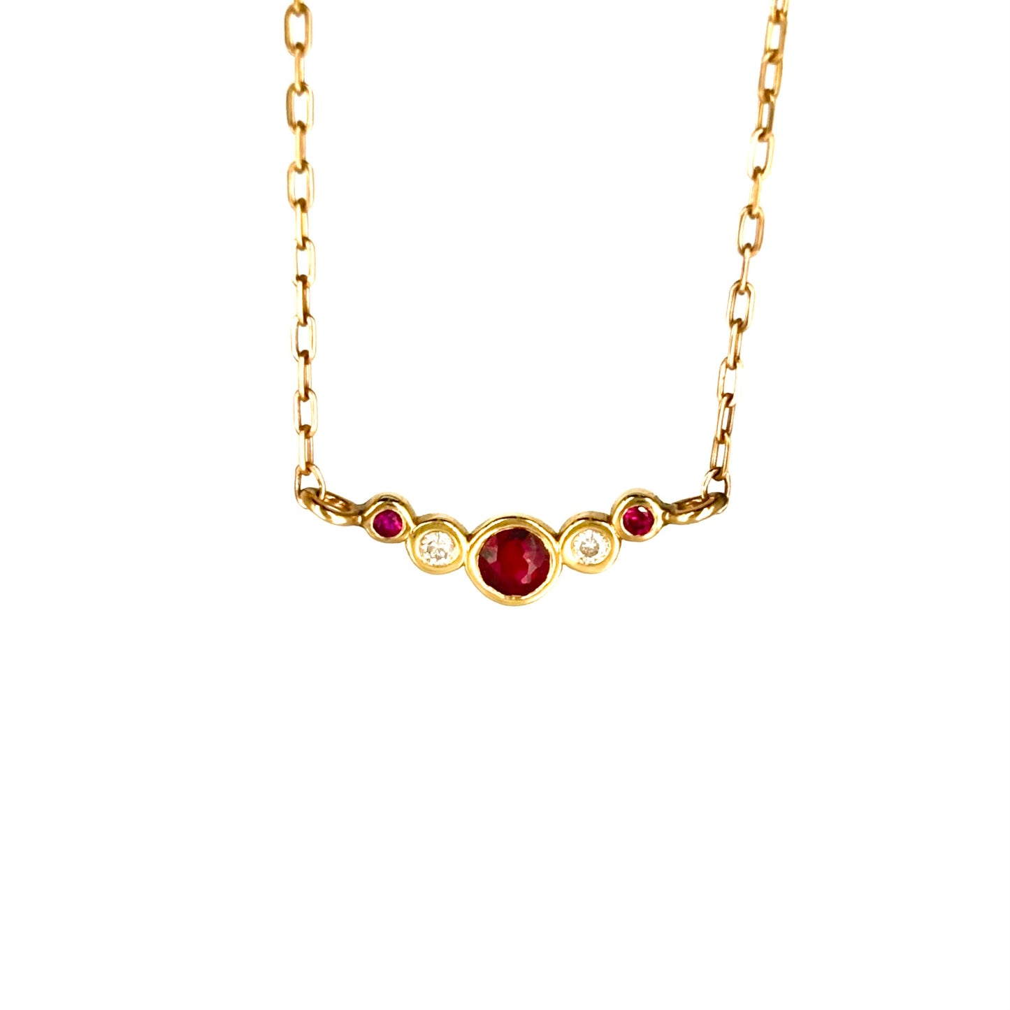 Collar Rubíes y Diamantes