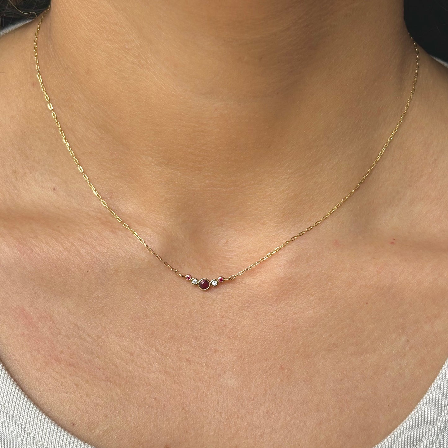 Collar Rubíes y Diamantes