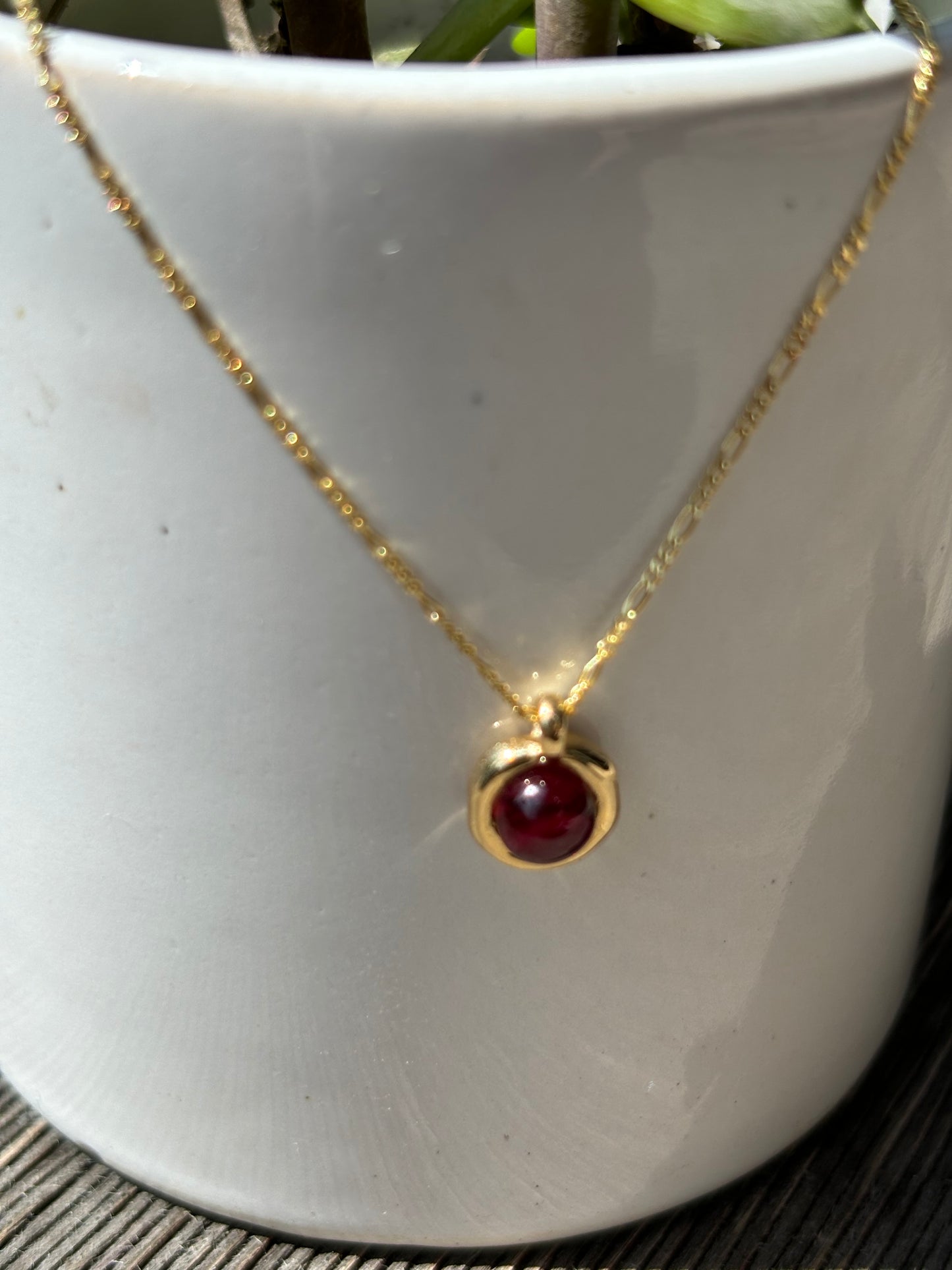 Collar Rubí Cabujón