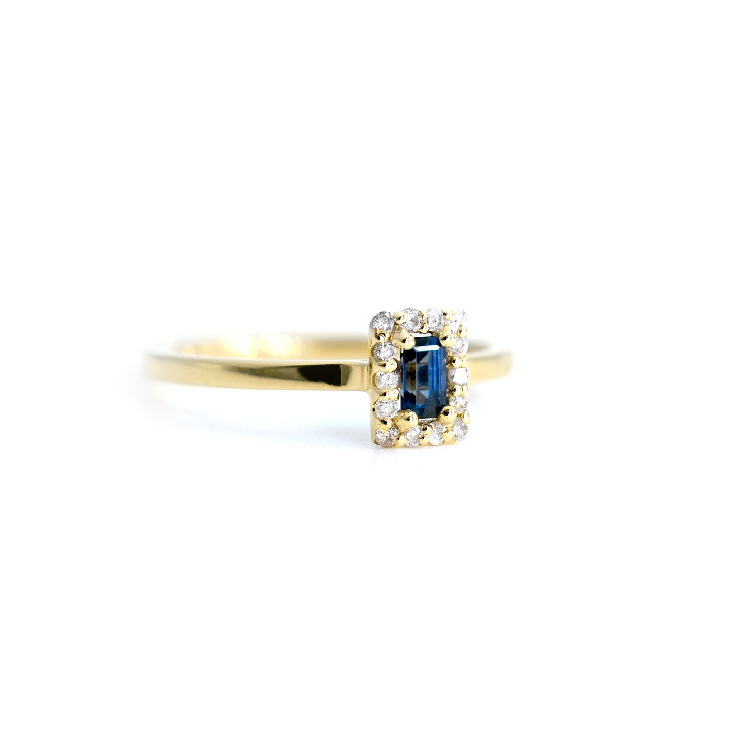 Anillo Zafiro Halo