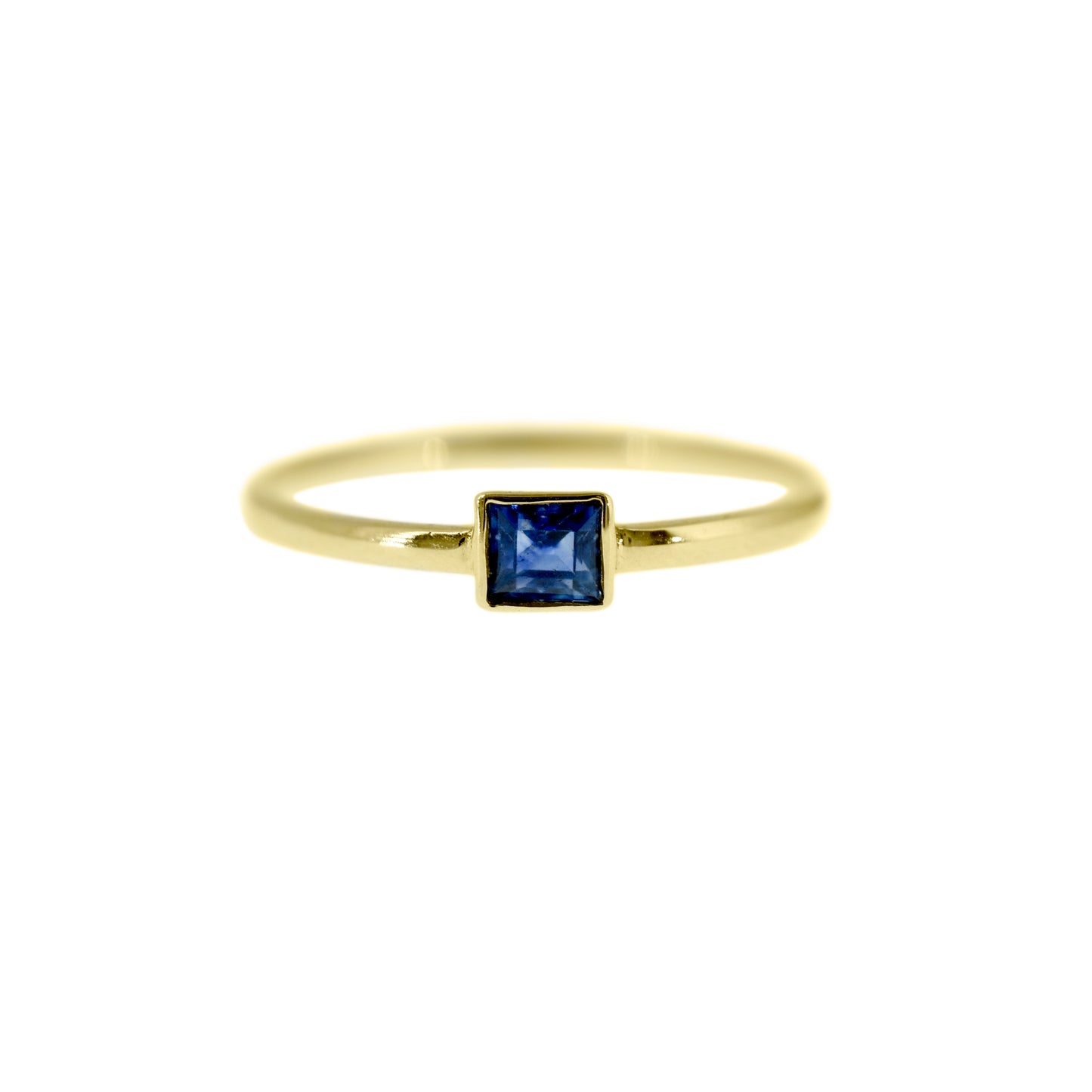 Anillo Zafiro Oro Amarillo 14K