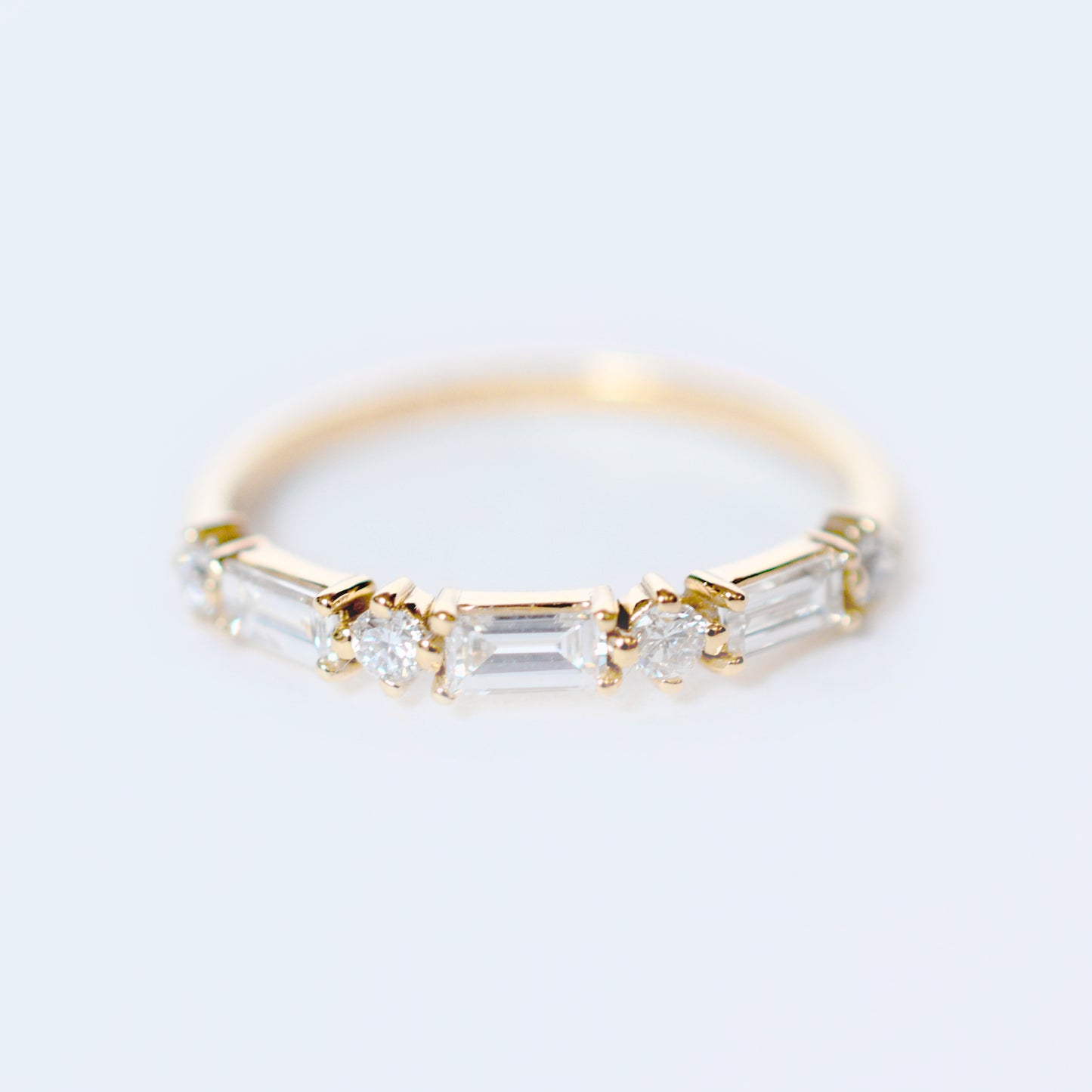 foto anillo Baguette en Oro Amarillo