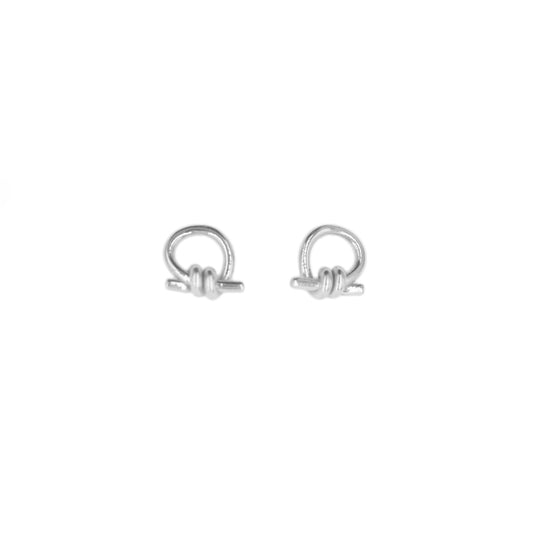 Aretes Nudo Plata
