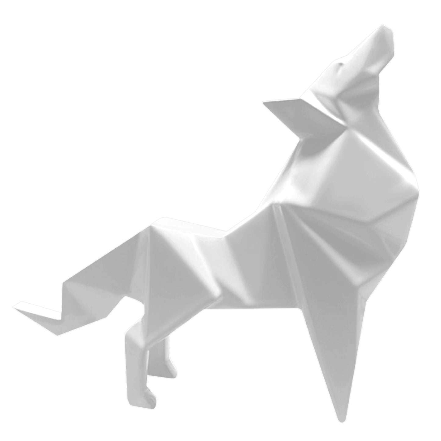 Lobo Origami Cerámica