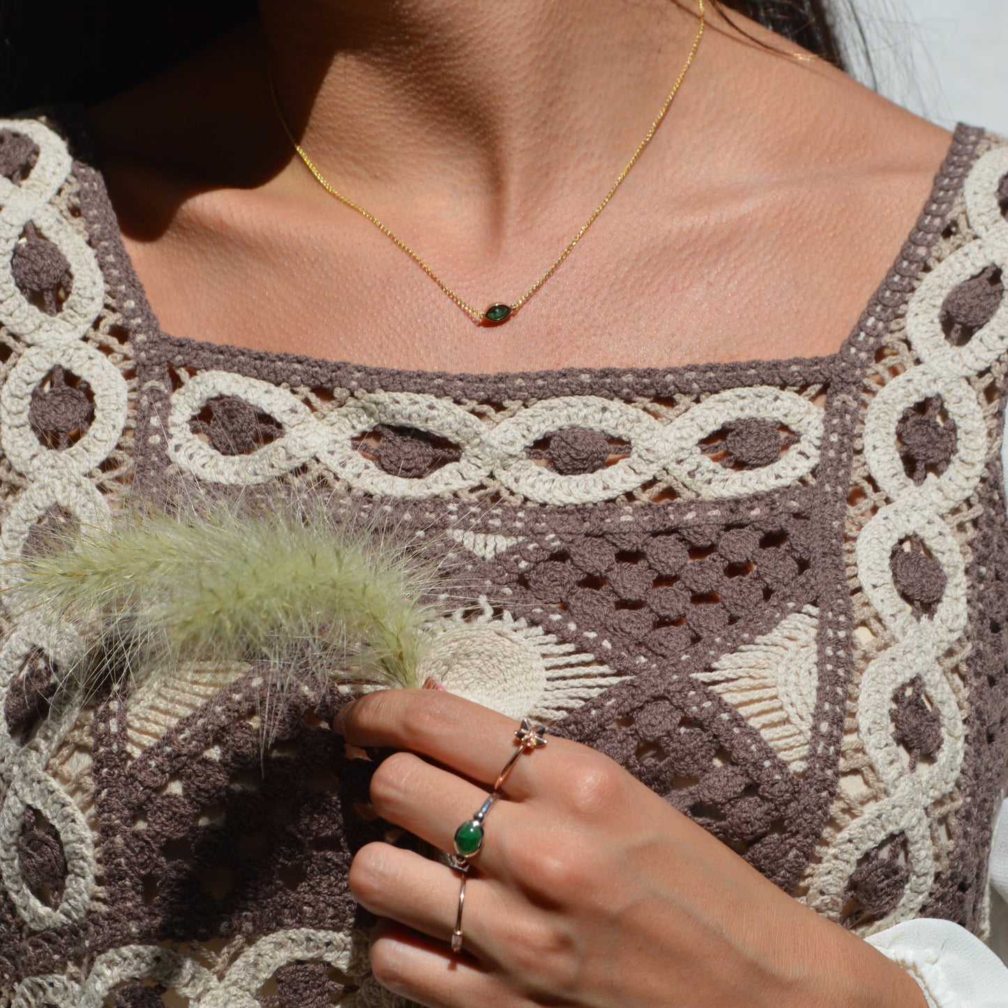 Collar Esmeralda Marquise