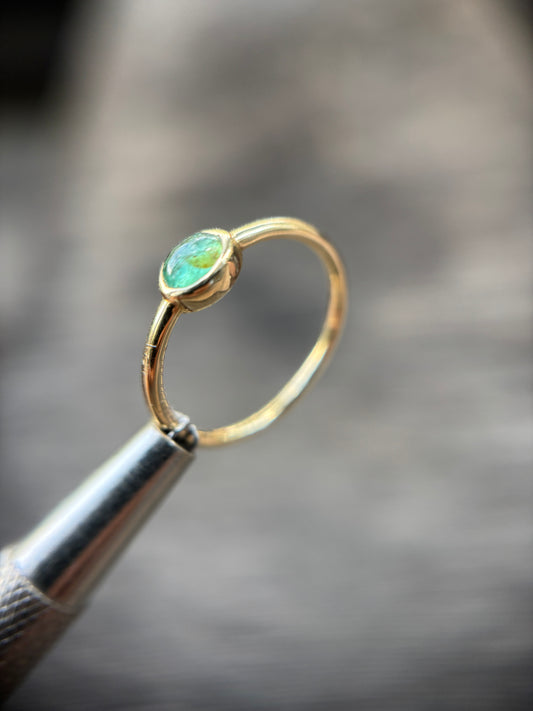 Anillo Esmeralda cabujón