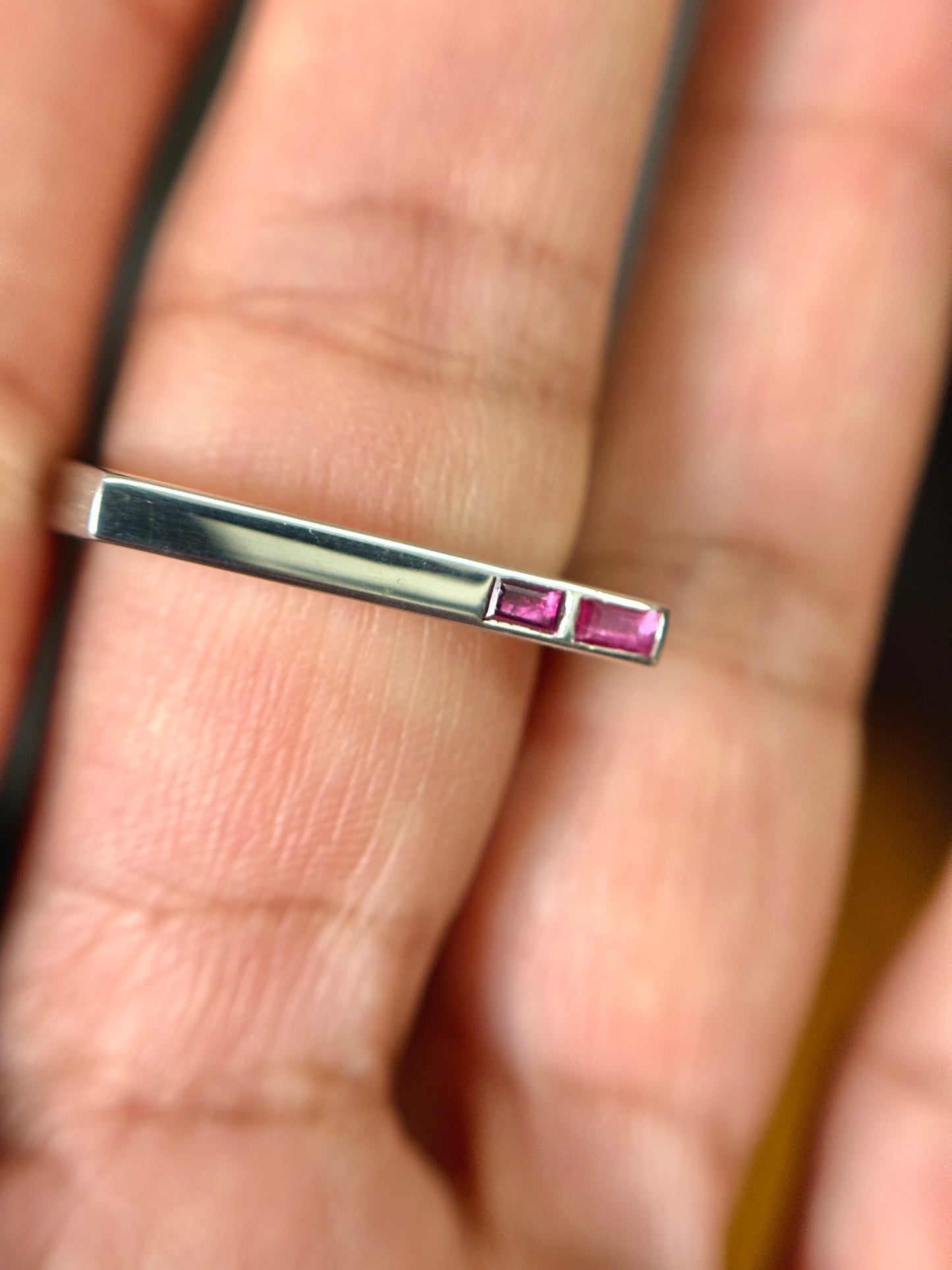Anillo Baguette Plata