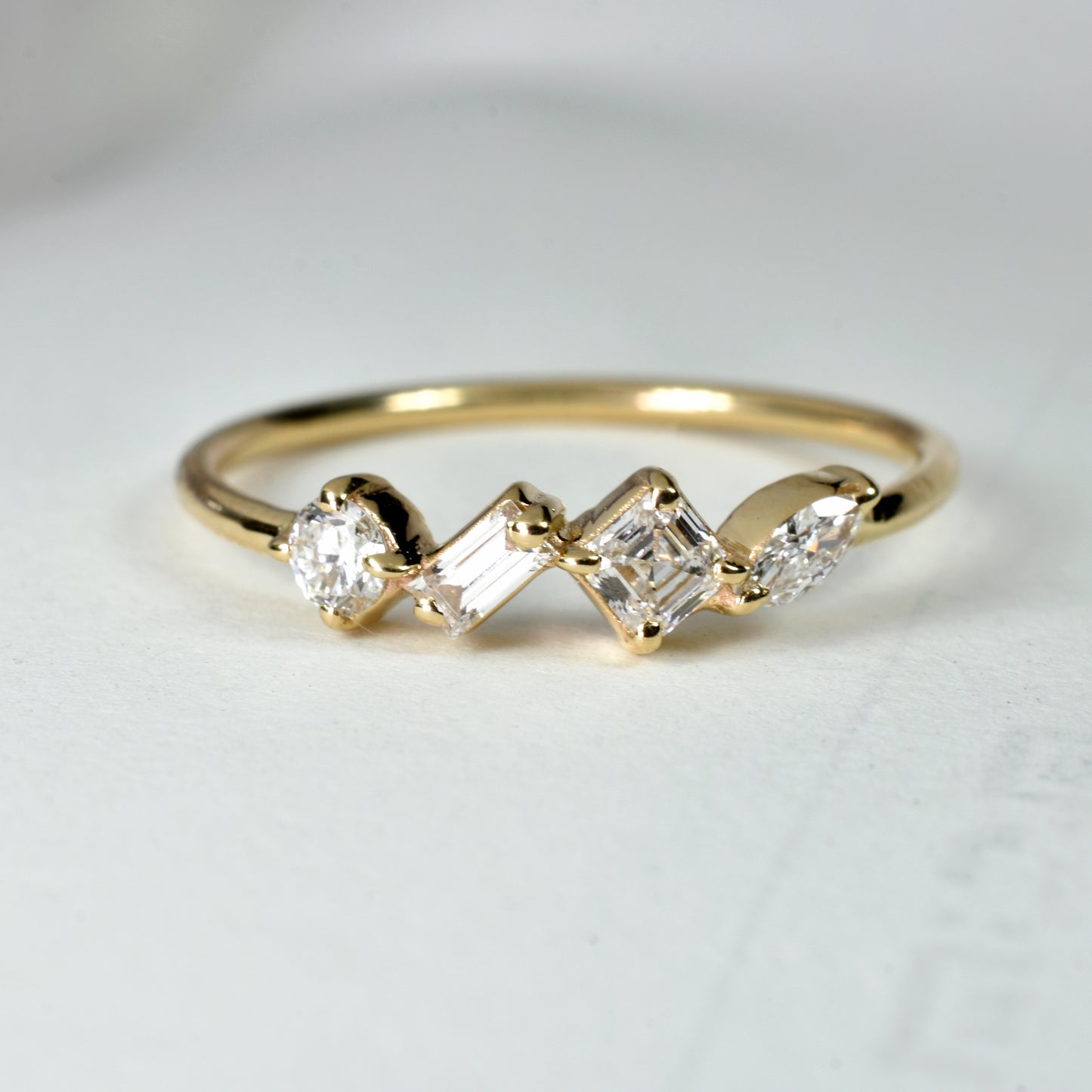 Anillo Campechano · Oro 14K