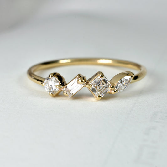 Anillo Campechano · Oro 14K