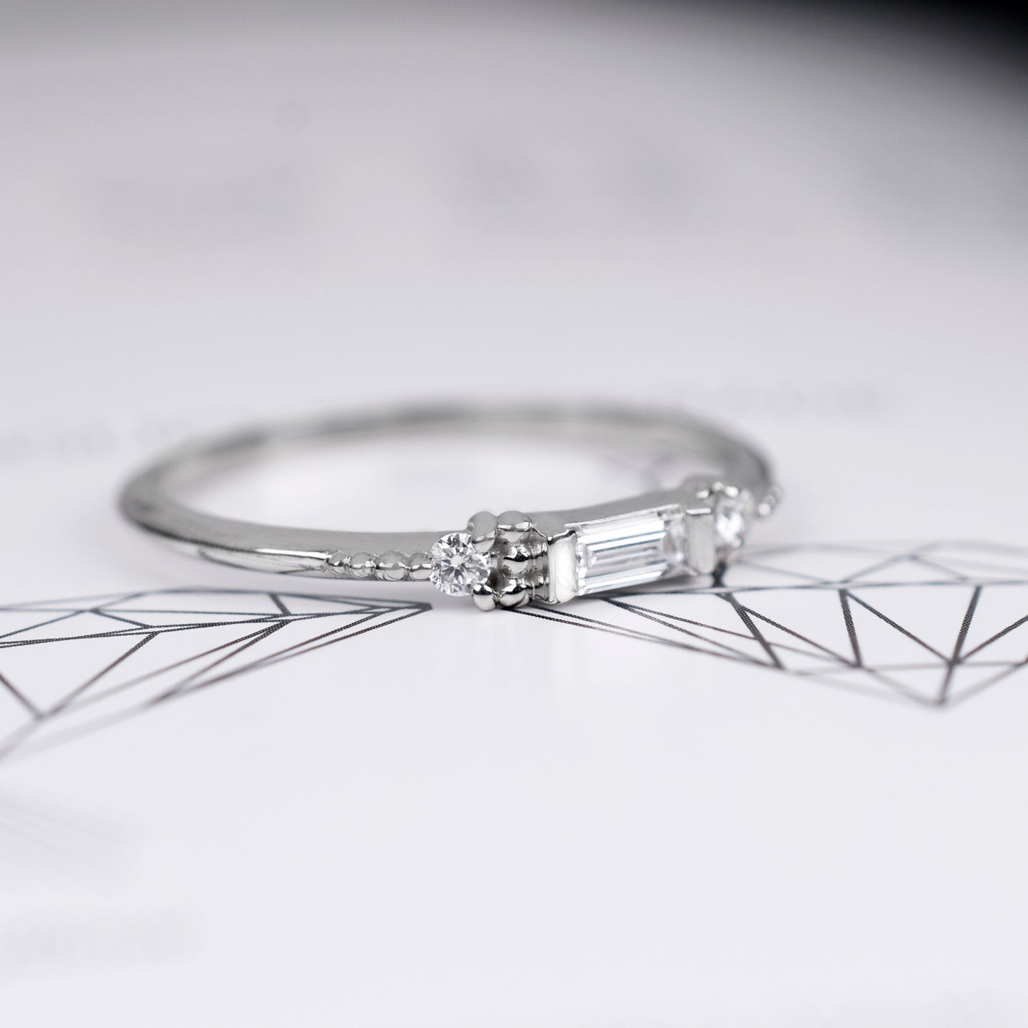 vista 3/4 anillo Ice glow