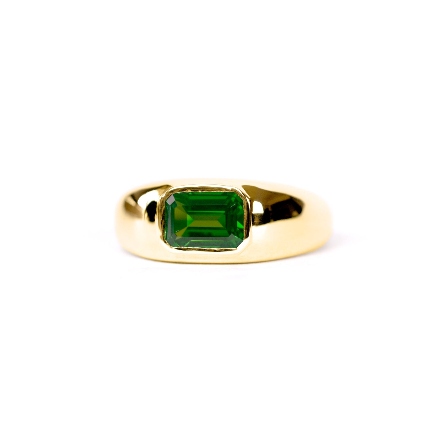 Anillo Chunky Esmeralda