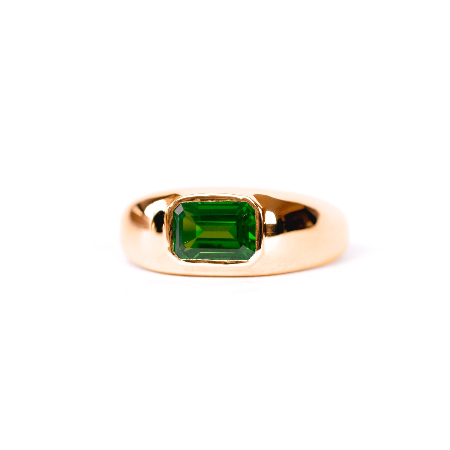 Anillo Chunky Esmeralda
