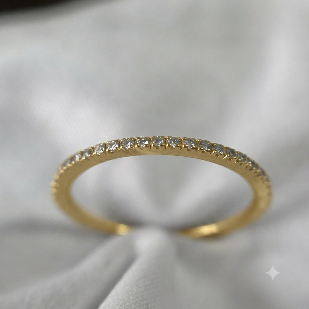 Churumbela Completa · Oro 14K con Diamantes Lab VS Color D