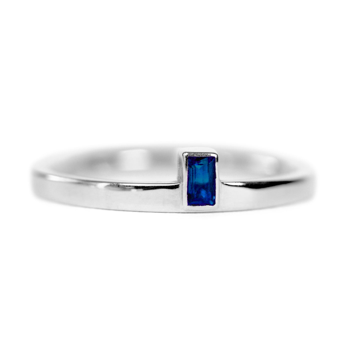 Anillo Zafiro Baguette