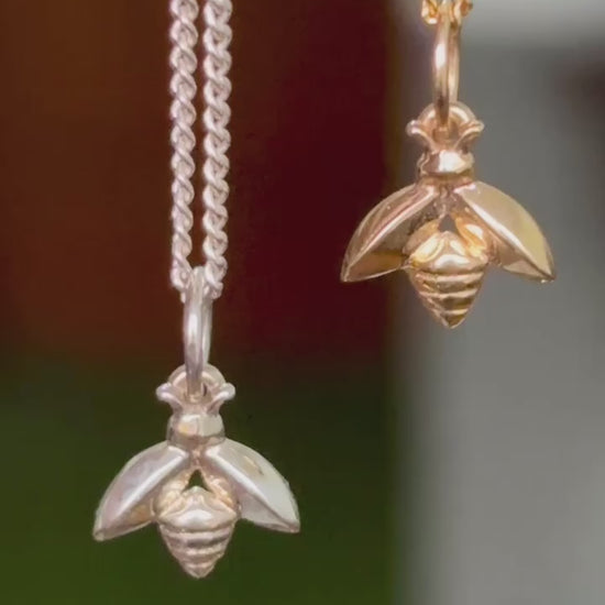 Video de abejitas en Oro Amarillo 14K y Plata.925 