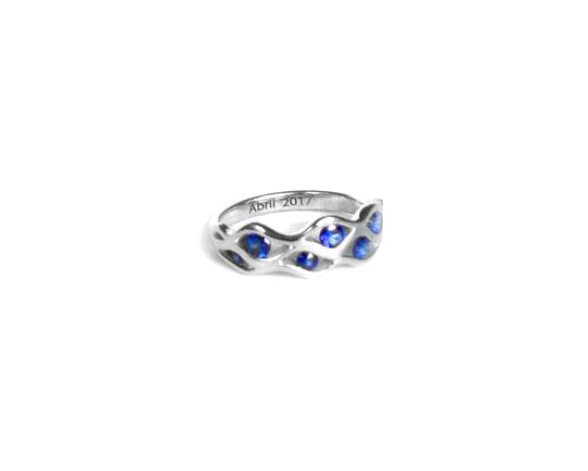 Anillo Eugenia Zafiros Azules
