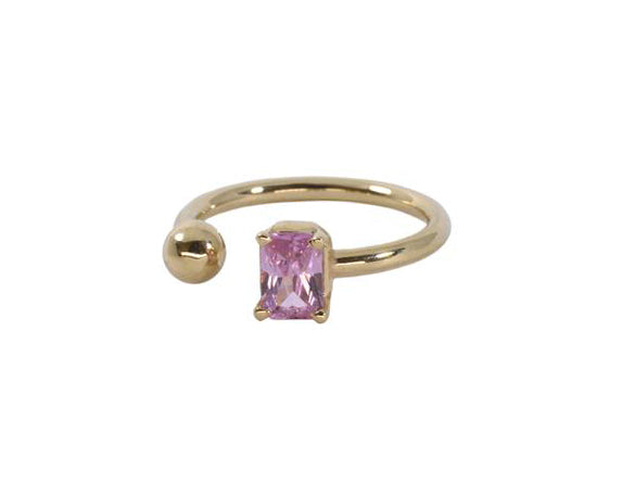 Anillo Turmalina Rosa
