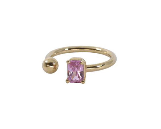Anillo Turmalina Rosa
