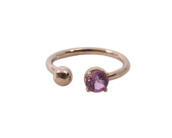 Anillo Turmalina Rosa