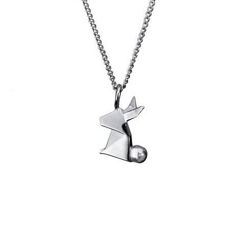 Collar conejo plata