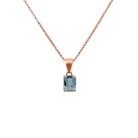 Collar Aguamarina