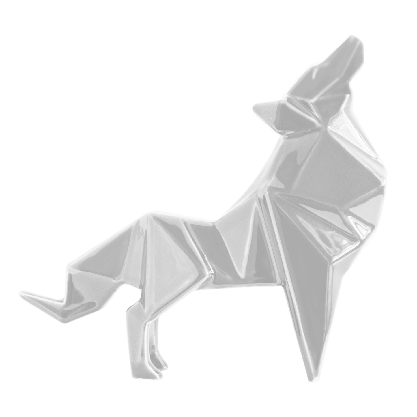 Lobo Origami Cerámica