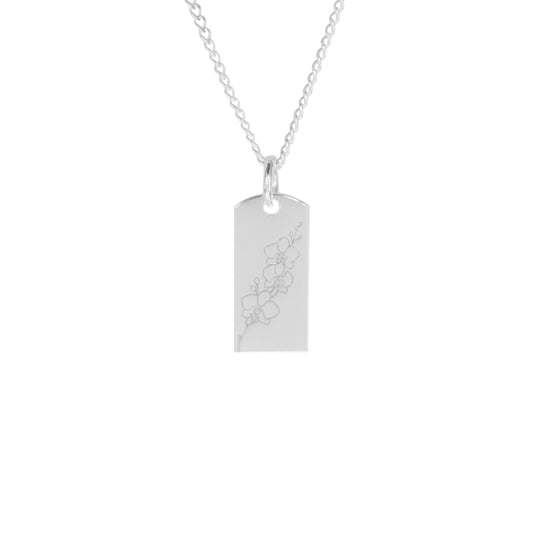 Flor Orquídeas Plata