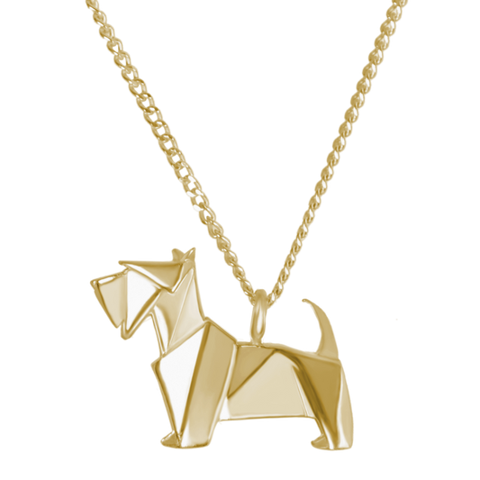 collar schnauzer oro 14K